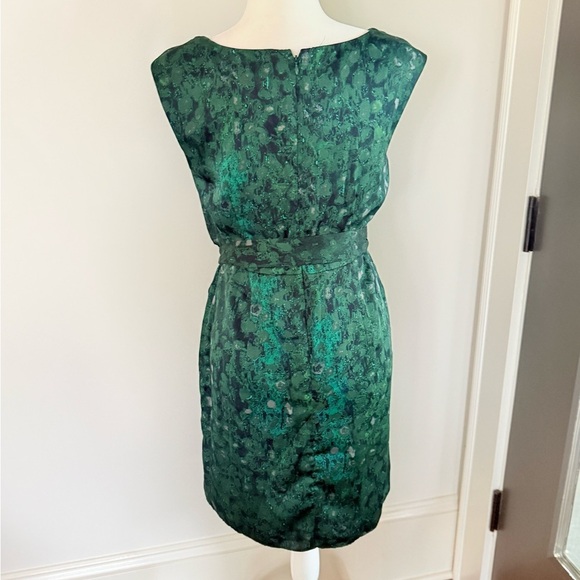 LOFT Emerald Green Sheath Dress 8P β Belted NWT - Picture 5 of 8